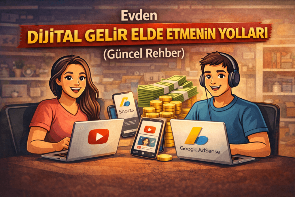 Evden Dijital Gelir Elde Etmenin Yolları (Güncel Rehber)