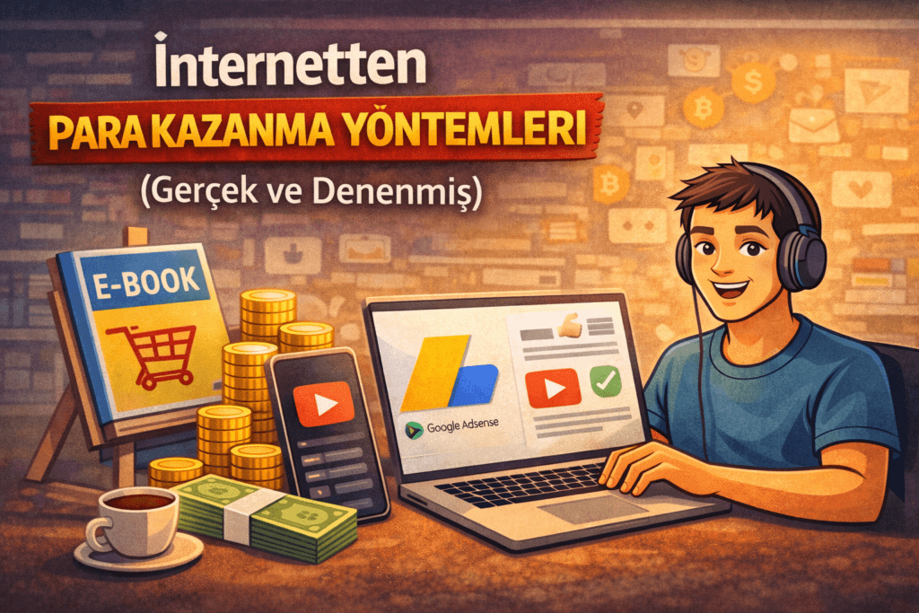 İnternetten Para Kazanma Yöntemleri (Gerçek ve Denenmiş)