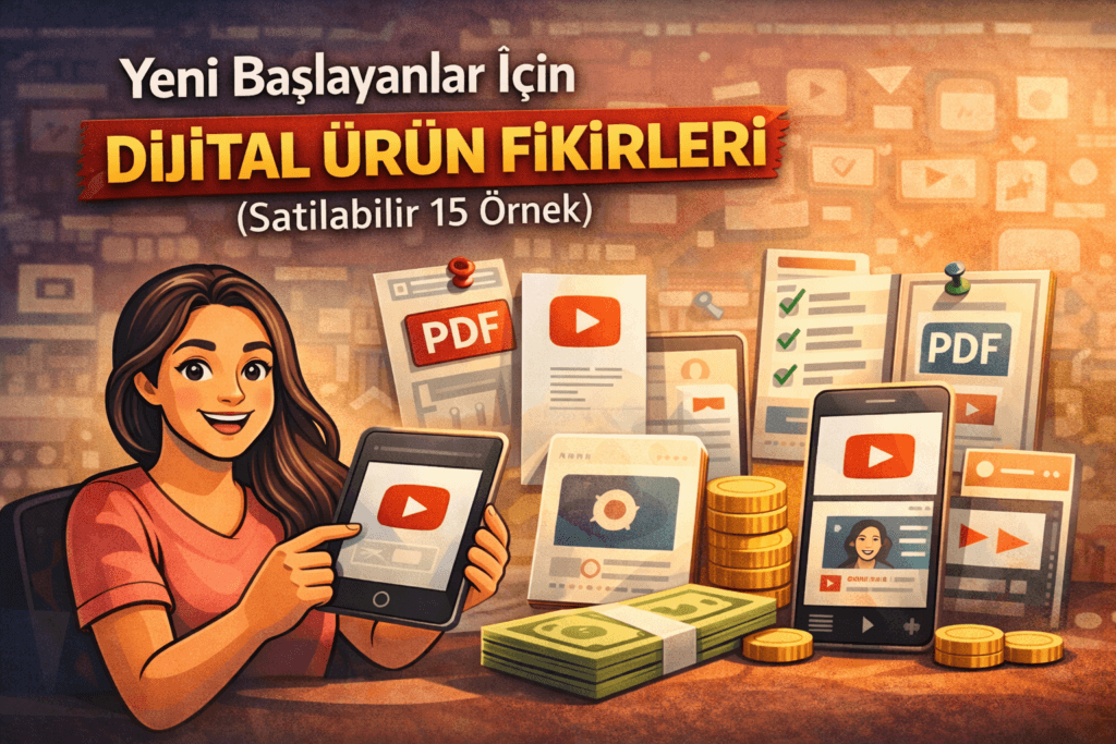 Yeni Başlayanlar İçin Dijital Ürün Fikirleri (Satılabilir 15 Örnek)