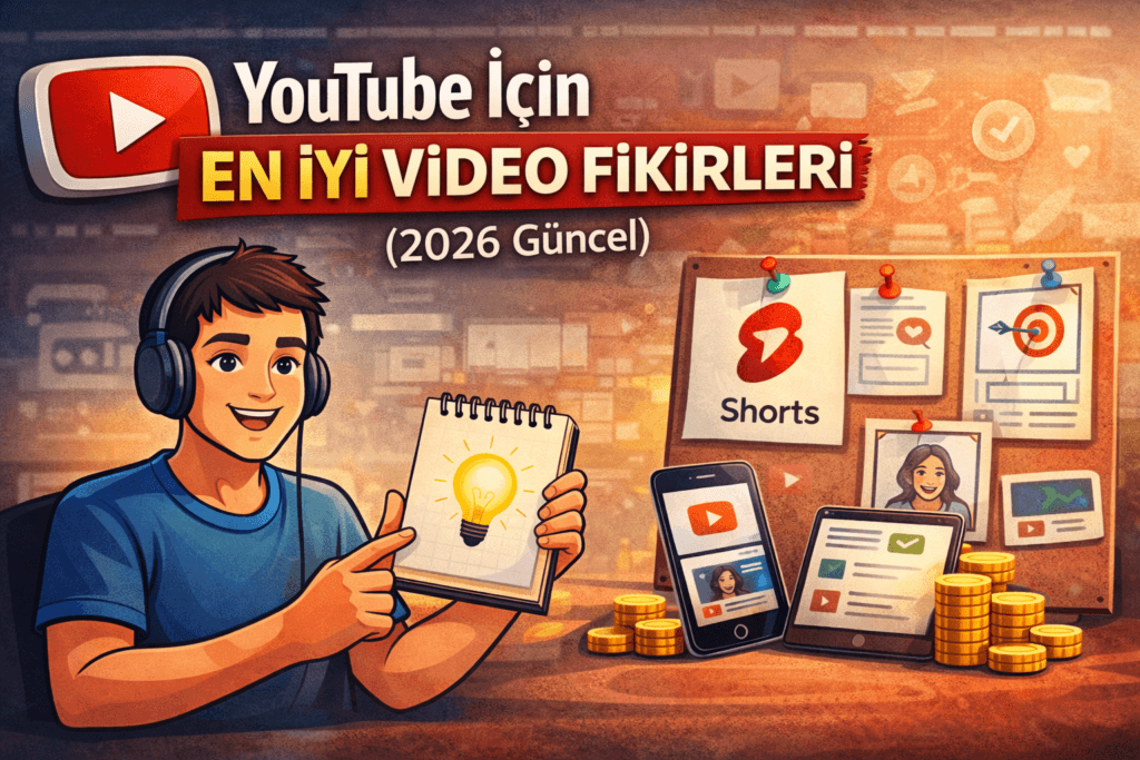 YouTube İçin En İyi Video Fikirleri (2026 Güncel)