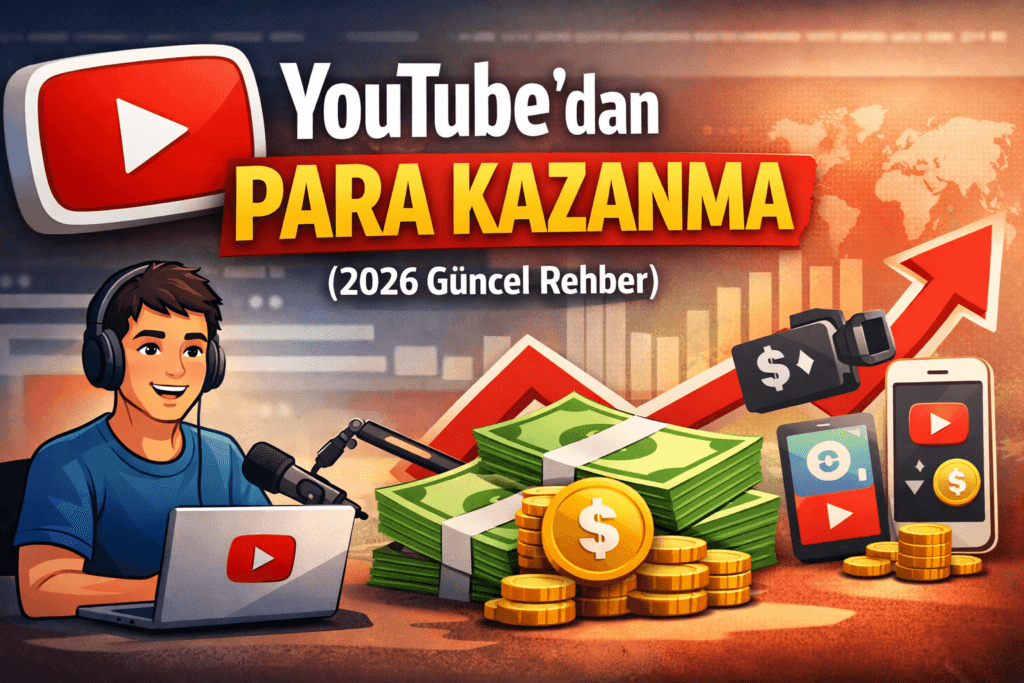 YouTube’dan Para Kazanma Rehberi (2026)