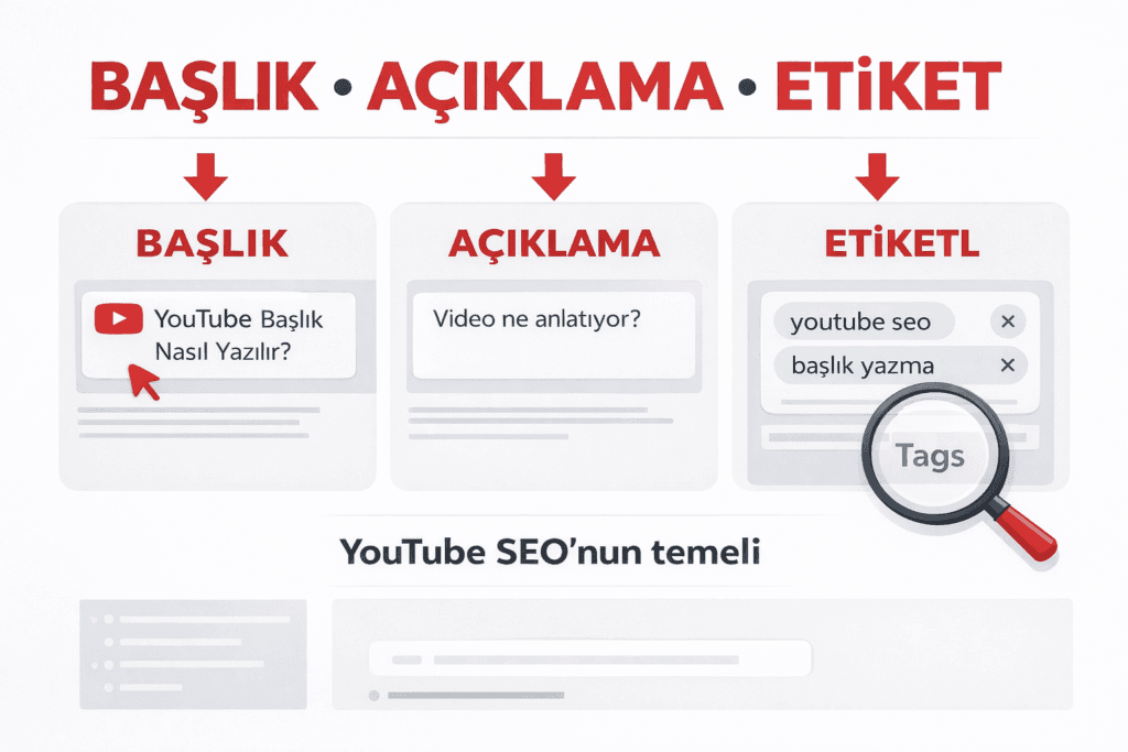 YouTube Başlık, Açıklama ve Etiket Nasıl Yazılır? (Adım Adım Rehber)