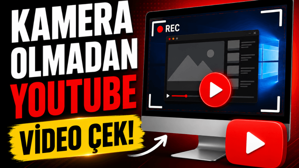 Kamera Olmadan YouTube Videosu Nasıl Çekilir? (Ekran Kaydı Sistemi)