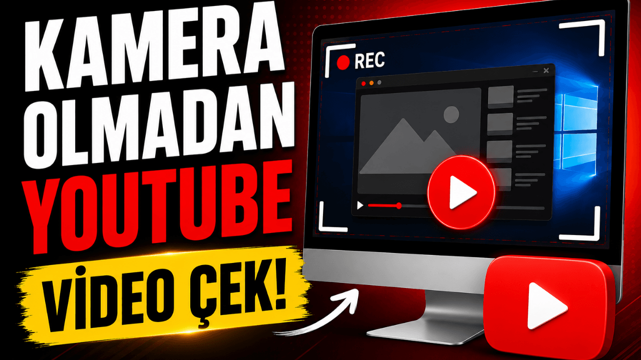Kamera Olmadan YouTube Videosu Nasıl Çekilir? (Ekran Kaydı Sistemi)
