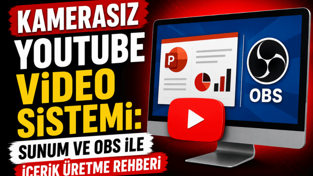 Kamerasız YouTube Video Sistemi: Sunum ve OBS İle İçerik Üretme Rehberi