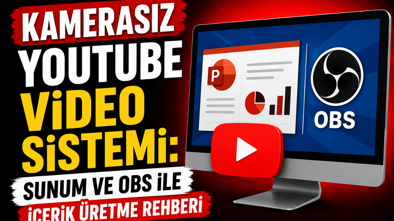 Kamerasız YouTube Video Sistemi: Sunum ve OBS İle İçerik Üretme Rehberi
