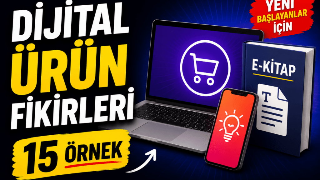 Yeni Başlayanlar İçin Dijital Ürün Fikirleri (Satılabilir 15 Örnek)