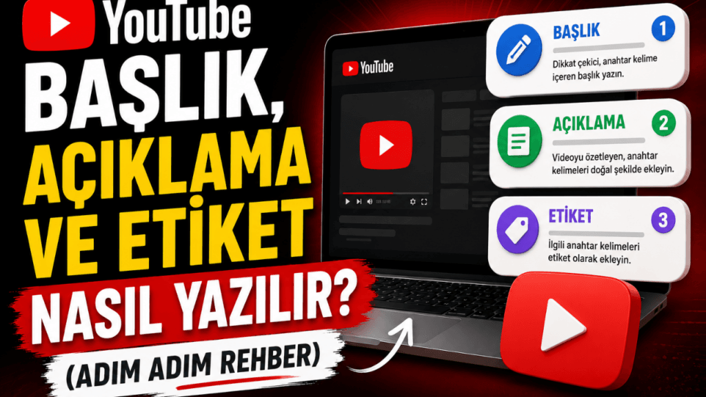 YouTube Başlık, Açıklama ve Etiket Nasıl Yazılır? (Adım Adım Rehber)