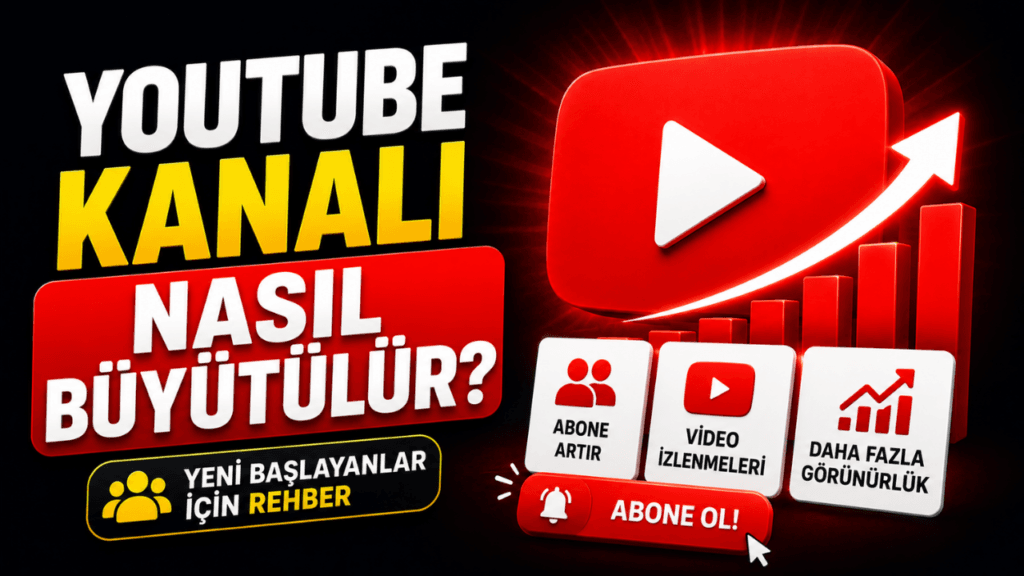 YouTube Kanalı Nasıl Büyütülür? (Yeni Başlayanlar İçin Rehber)