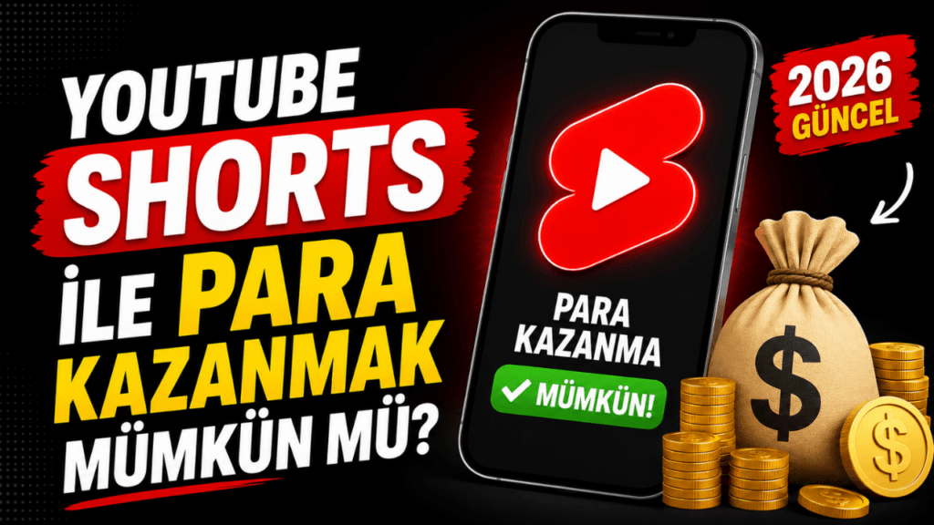 YouTube Shorts Para Kazanma Şartları 2026 (Güncel Rehber)
