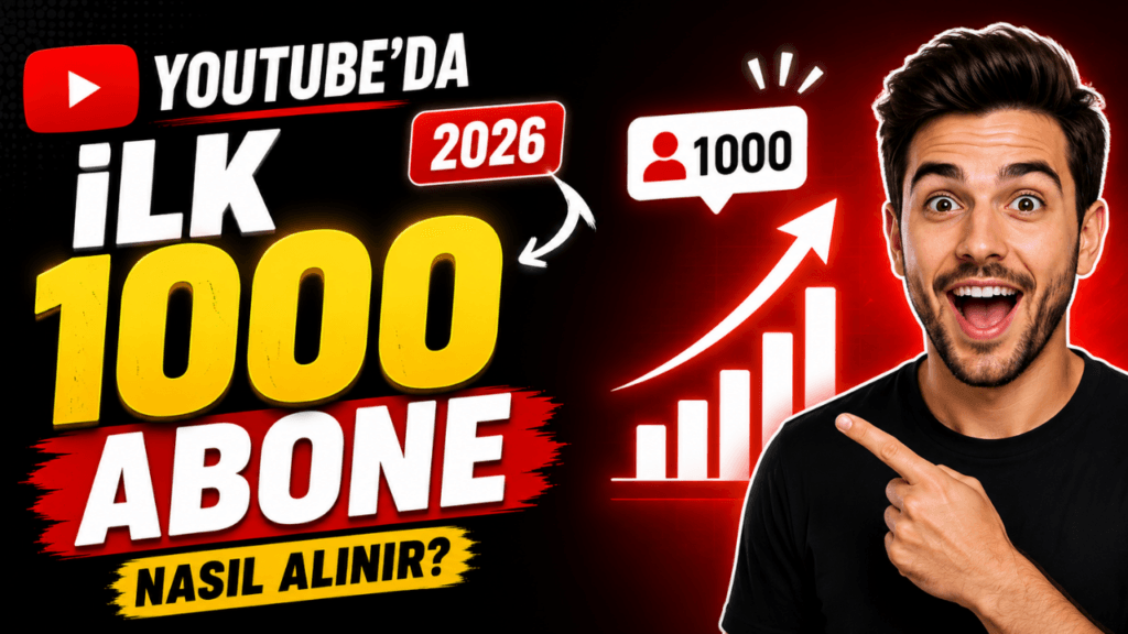 YouTube’da İlk 1000 Abone Nasıl Alınır? (2026 Strateji)