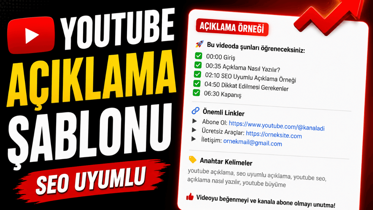 YouTube Açıklama Şablonu Nasıl Olmalı? (SEO Uyumlu Rehber)