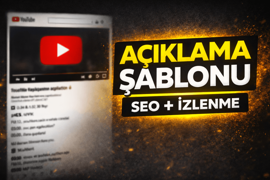 YouTube Açıklama Şablonu Nasıl Olmalı? (SEO Uyumlu Rehber)