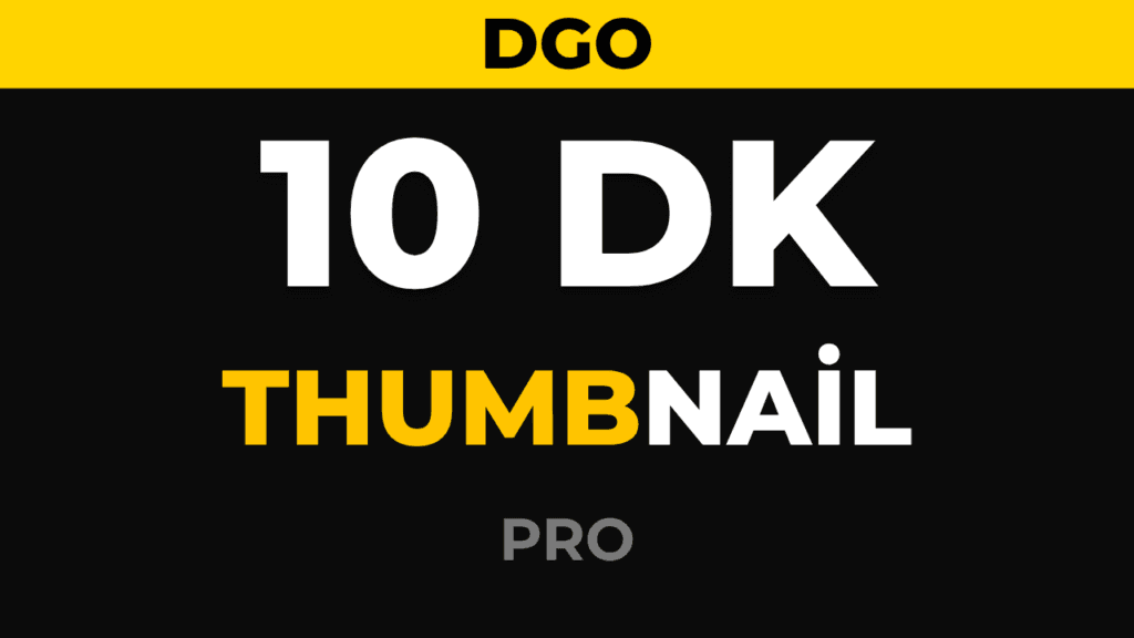 10 Dakikada Profesyonel YouTube Thumbnail Nasıl Yapılır? (2026 Rehberi)