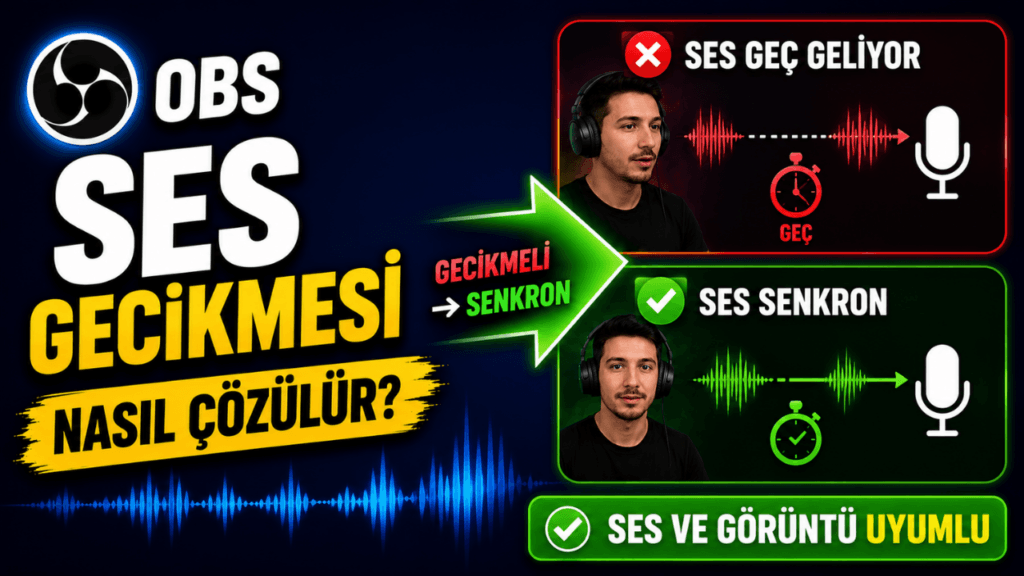 OBS Yayında Ses Gecikmesi Sorunu Nasıl Çözülür? (2026 Rehberi)