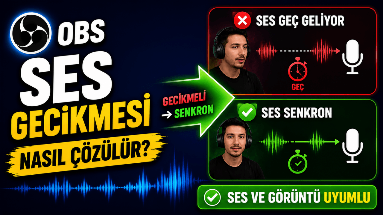 OBS Yayında Ses Gecikmesi Sorunu Nasıl Çözülür? (2026 Rehberi)